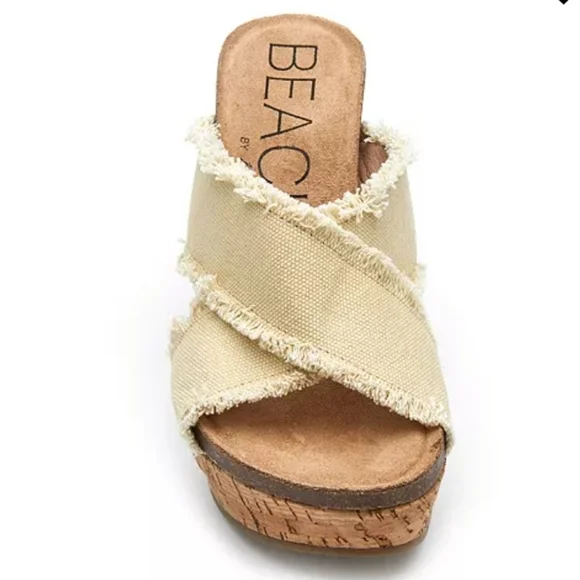 Beach by Matisse Sea Salt Wedge Sandals Black -5 - Picture 4 of 11